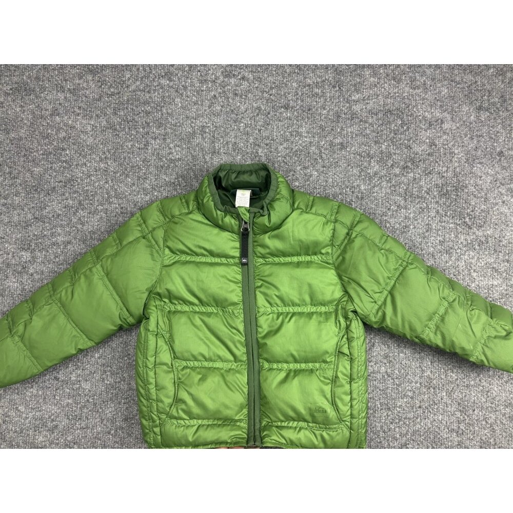 REI Jacket‎ Boys 2T Green Puffer Quilted Full Zip Insulated Winter Outdoor